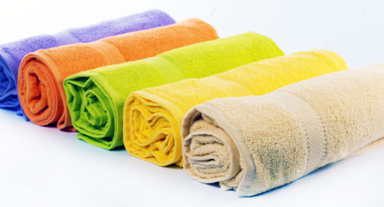 Colored Agata towels